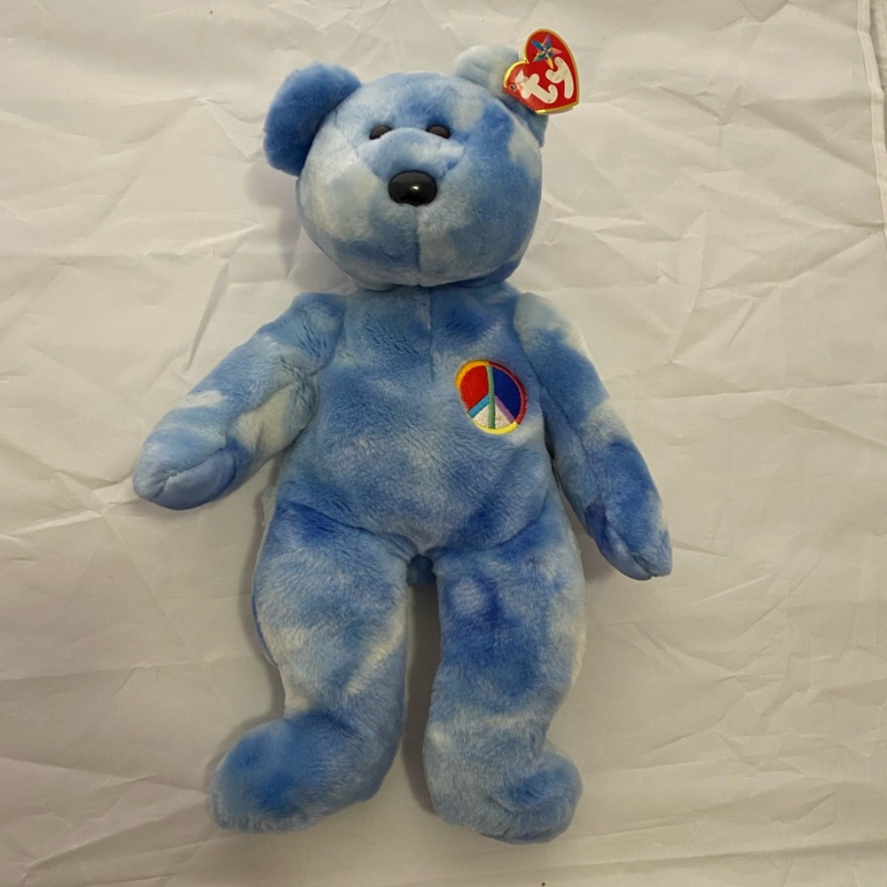 Ty Beanie Buddy Peace Bear